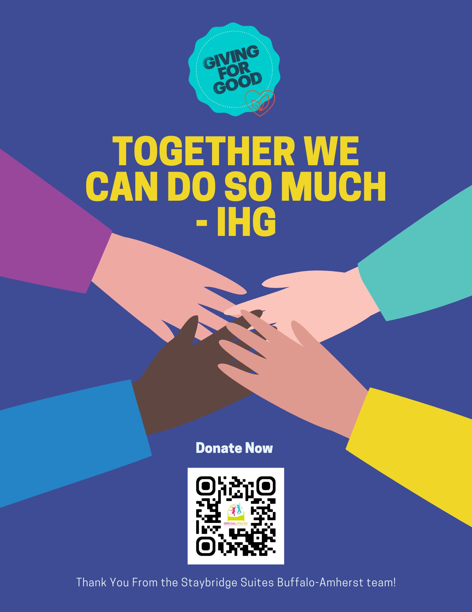 Staybridge Suites Buffalo-Amherst & IHG’s Giving for Good - Ellicott Hotels